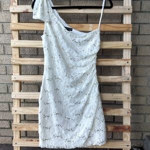 Mini Cocktail Dress with Sparkly Sequins